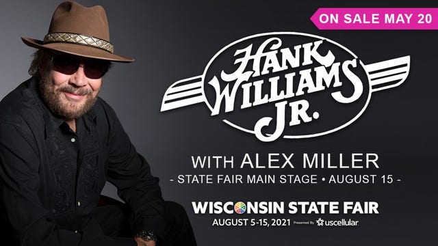 Wisconsin State Fair: Hank Williams Jr. on Main Stage Aug. 15
