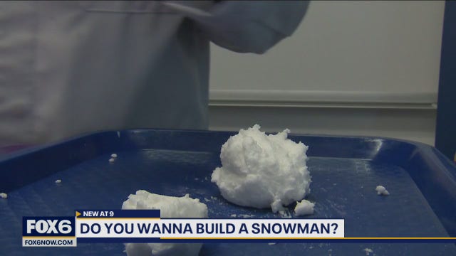 Make an indoor snowman with this Mad Science experiment