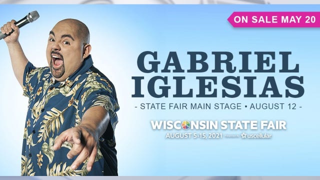 Gabriel Iglesias at State Fair, to perform on Main Stage Aug. 12