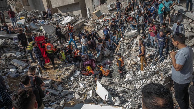 Israel unleashes new round of airstrikes on Gaza City day after 42 Palestinians killed