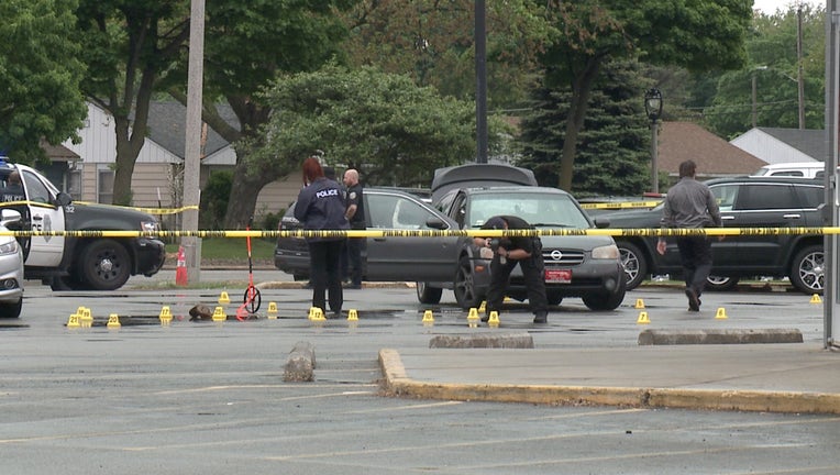 Shooting scene at 60th and Silver Spring, Milwaukee