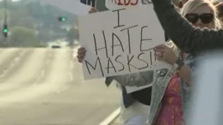 Mequon parents protest mask rules