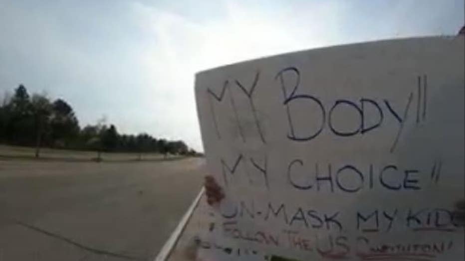 Mequon parents protest mask rules