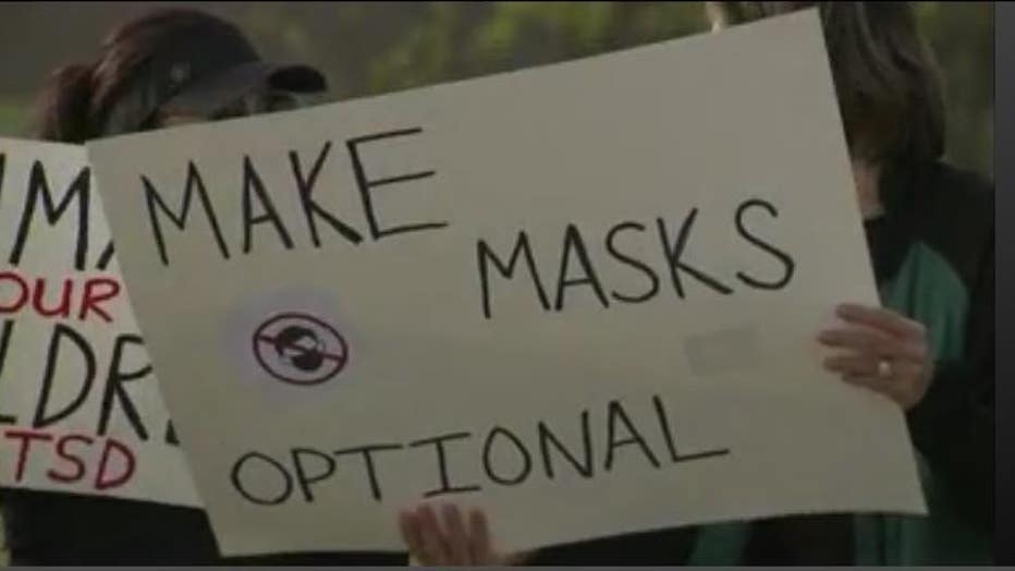 Mequon parents protest mask rules
