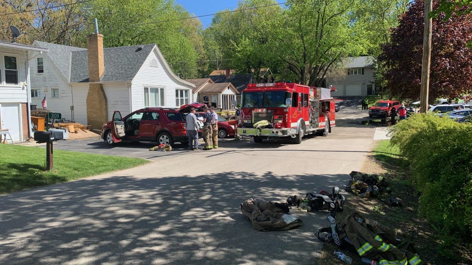 House fire on Spring Drive, Burlington