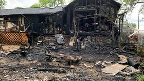 Deck fire destroys Palmyra home