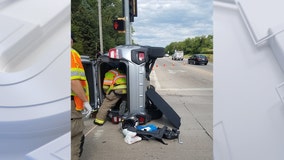 Mount Pleasant rollover crash, driver injured: police