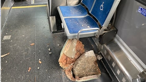 Loose concrete breaks through MCTS bus floor