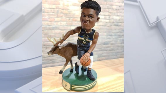 New Giannis Antetokounmpo bobblehead released, features deer