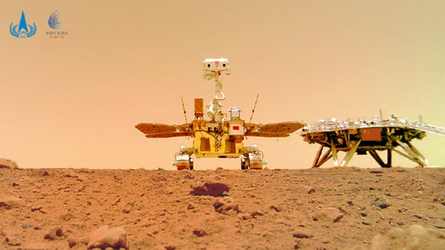 Photos: China's rover shows dusty, rocky surface of Mars