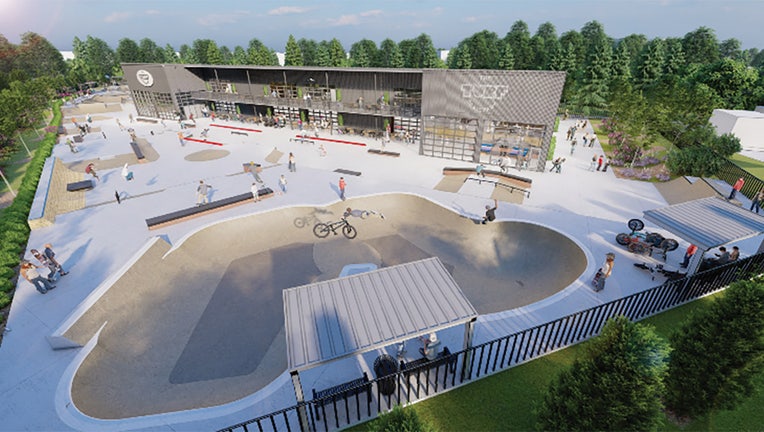 The Turf Skatepark, Greenfield (rendering)