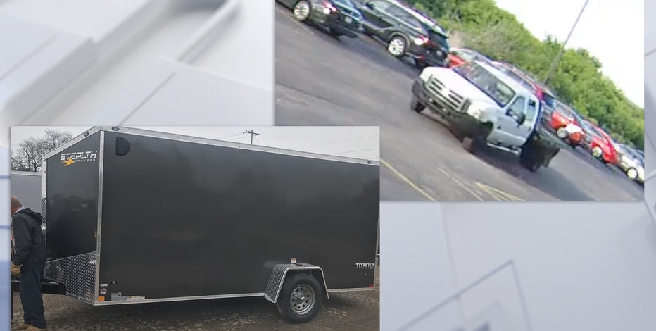 Kenosha trailer theft: Suspect, truck sought by police