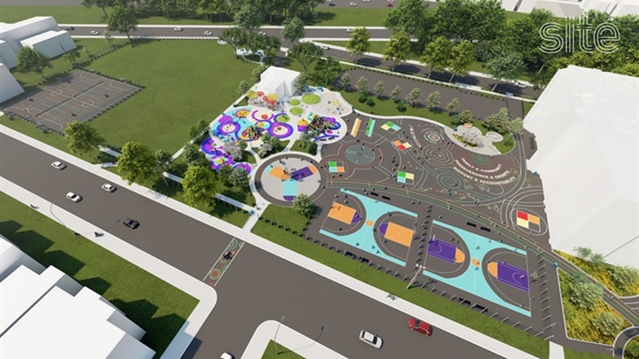 Rendering of Green Bay Playfield, Milwaukee