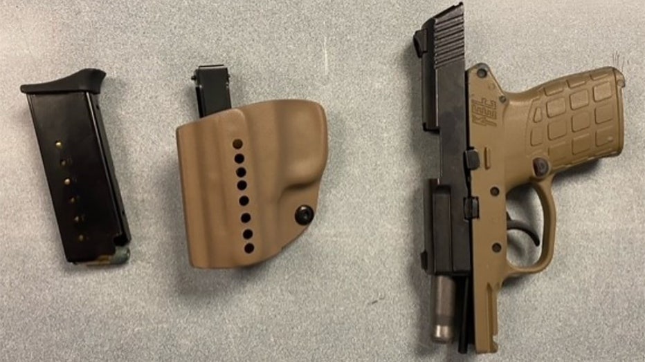 This handgun was detected by TSA officers in a passenger’s carry-on bag at Milwaukee Mitchell International Airport on June. 14. (TSA photo)