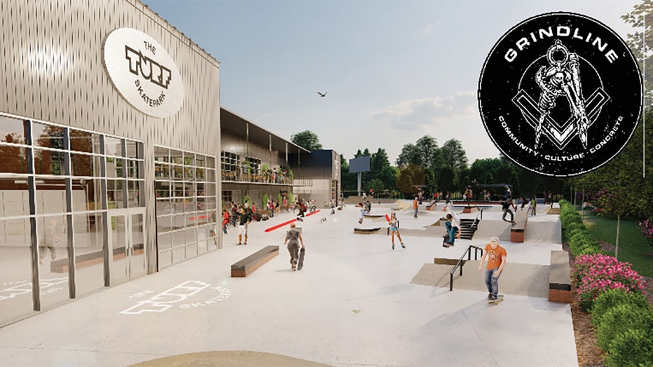 The Turf Skatepark, Greenfield (rendering)