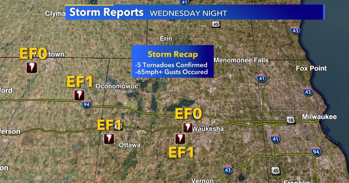 Waukesha County tornado confirmed, 5th in SE Wisconsin | FOX6 Milwaukee