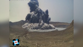 Video: Volcano erupts in Philippines, sends plume of ash into sky