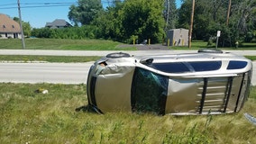 Mount Pleasant rollover crash: Child injured, 1 arrested