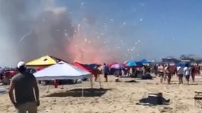 Fireworks unintentionally explode on Ocean City beach before planned celebration