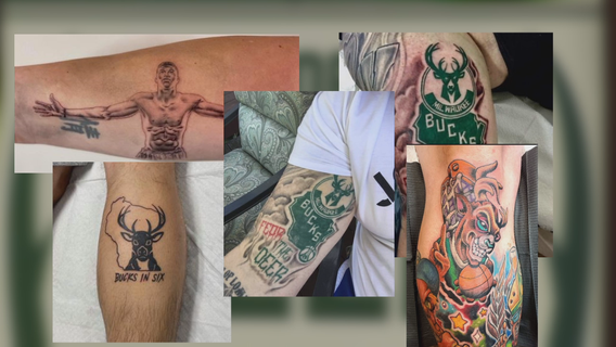 Bucks tattoos celebrate championship win for some fans