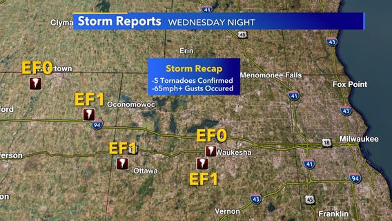 Waukesha County tornado confirmed, 5th in SE Wisconsin