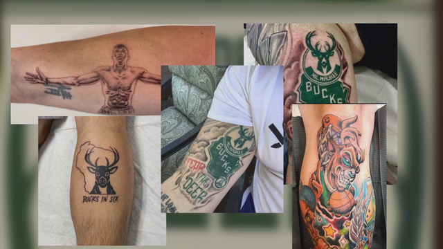 Bucks tattoos celebrate championship win for some fans