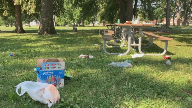 Milwaukee Lincoln Park July 4 trash cleanup