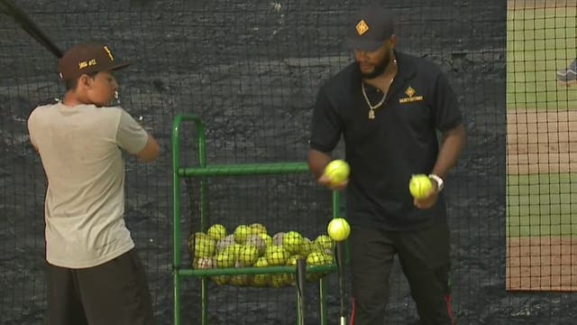 Heavy Hitters Athletic Facility, where kids can work on baseball skills