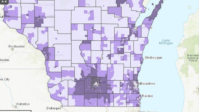 Geographic breakdown of COVID vaccination data in Wisconsin