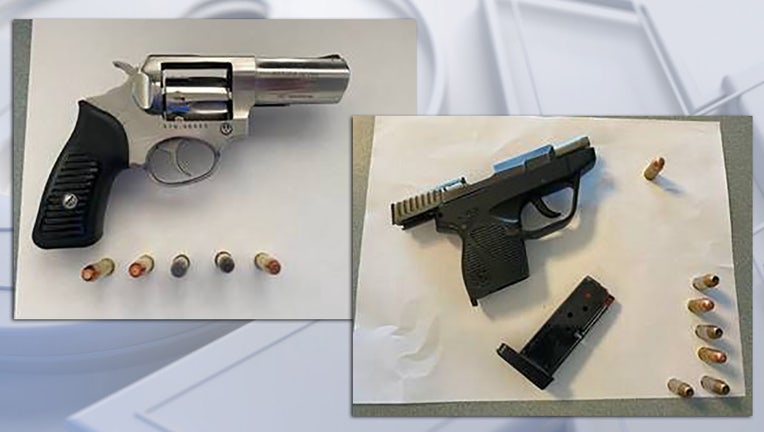 Firearms confiscated by TSA at Milwaukee Mitchell International Airport