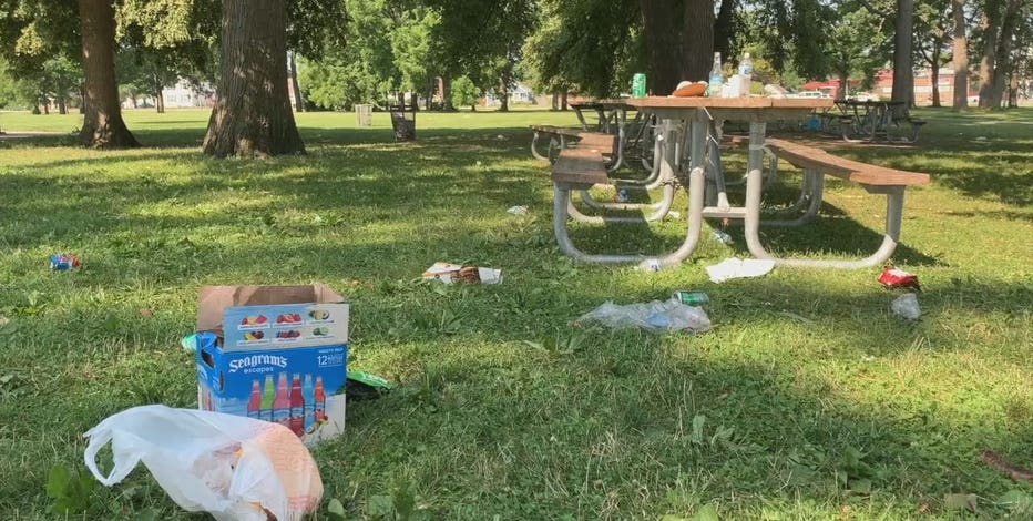 Milwaukee Lincoln Park July 4 trash cleanup