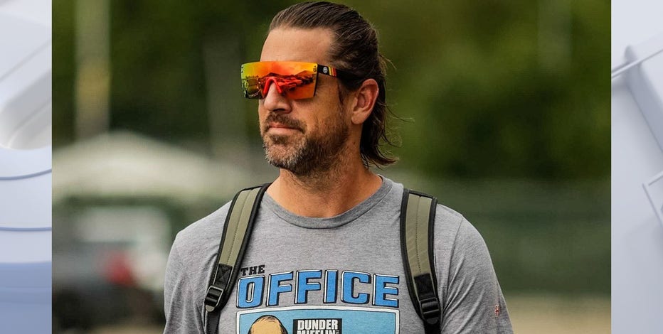 Aaron Rodgers in Green Bay for start of training camp