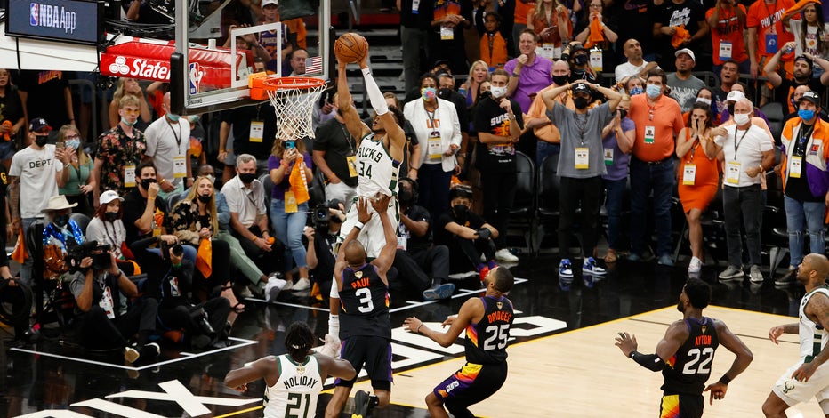 Bucks edge Suns 123-119 to take 3-2 lead in NBA Finals