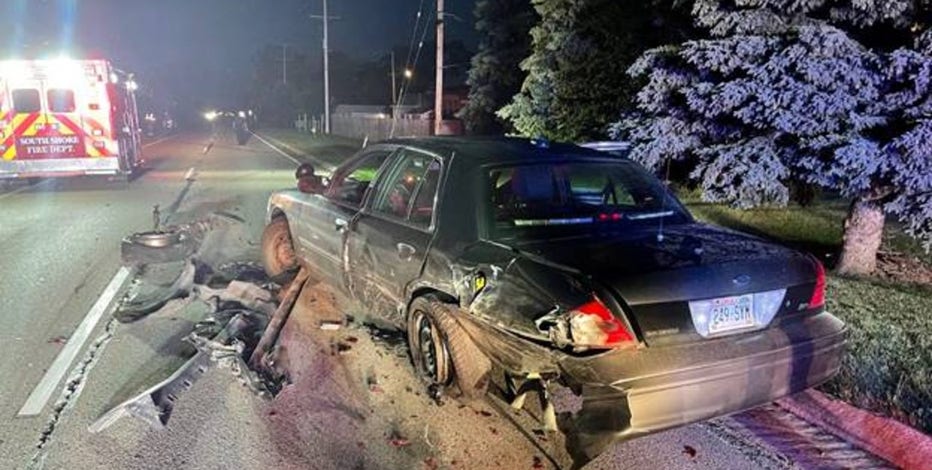 Mount Pleasant police squad struck while conducting traffic stop
