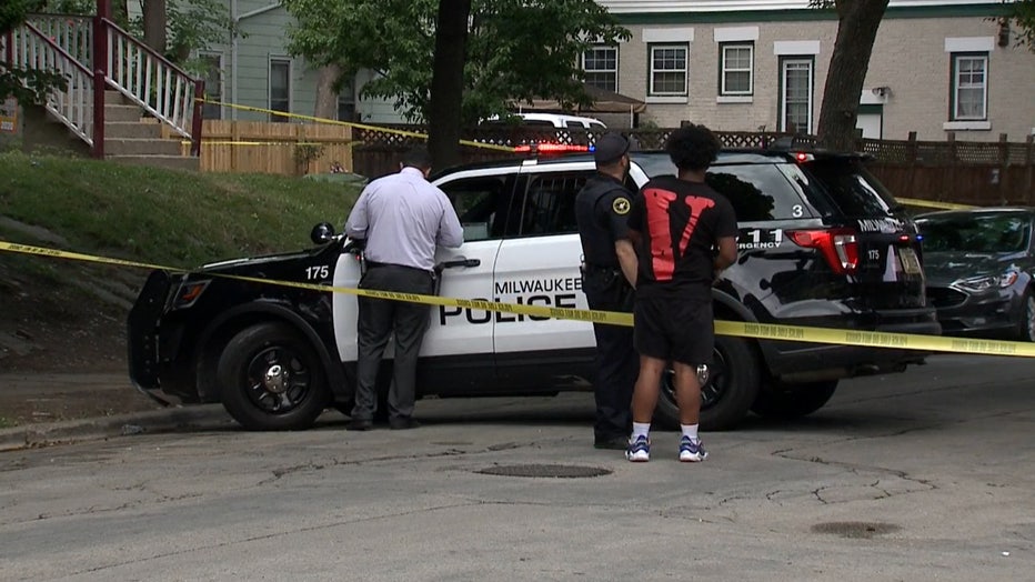 Homicide scene near 30th and St. Paul, Milwaukee