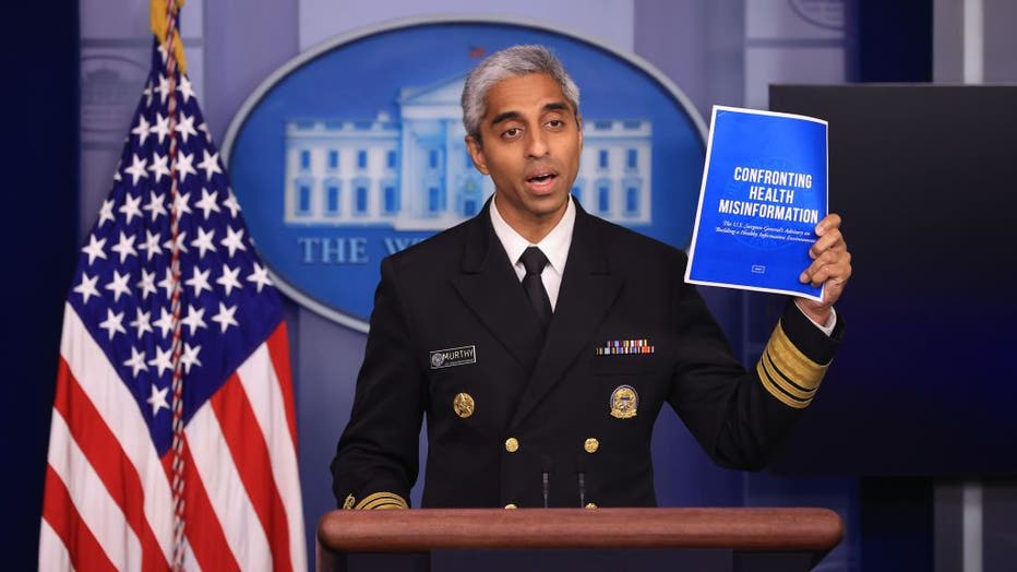 White House Press Secretary Psaki Holds Daily Briefing With Surgeon General Murthy