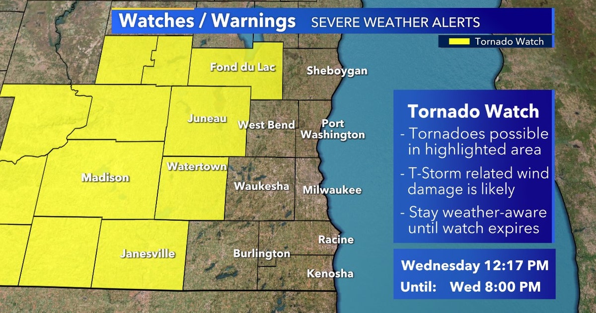 Tornado watch for Dodge, Fond du Lac, Jefferson, counties canceled ...