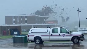 Hurricane Ida rips part of roof off of Louisiana hospital