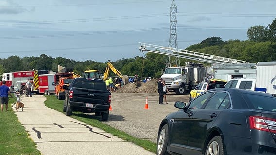 Fredonia DPW worker trench rescue, flown to hospital