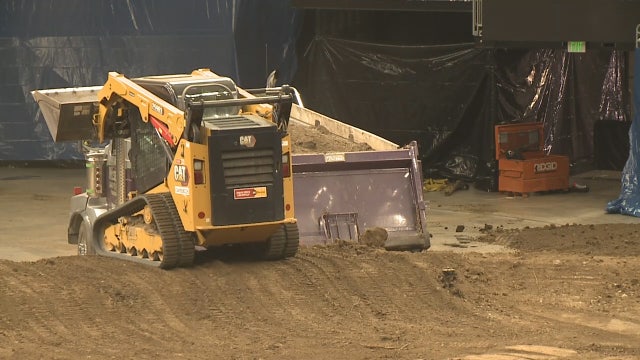 Gearing up for Monster Jam: A dirty job, but someone has to do it