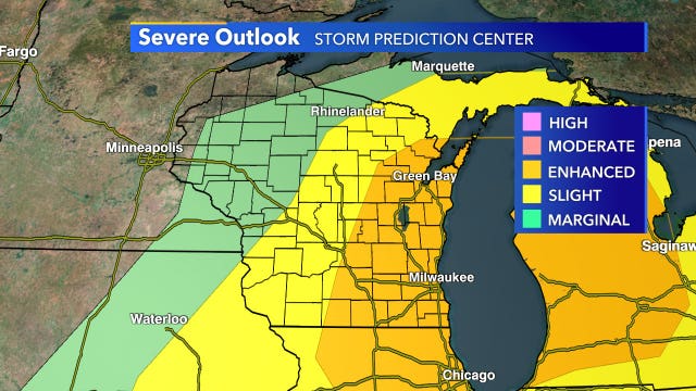 Excessive heat followed by severe storms Wednesday