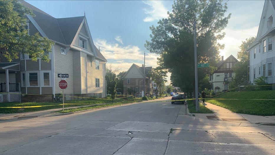 Shooting scene at 41st and Lloyd in Milwaukee