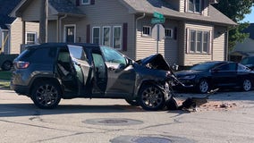 Racine crash, girl flown to hospital with 'severe injury'