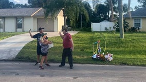 Fight between neighbor, protester breaks out near Brian Laundrie's family's home