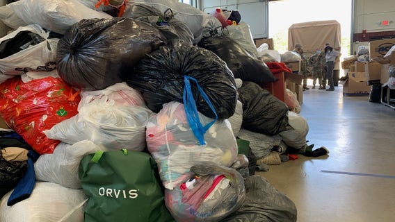 Team Rubicon sorts Afghan refugee donations in Sparta