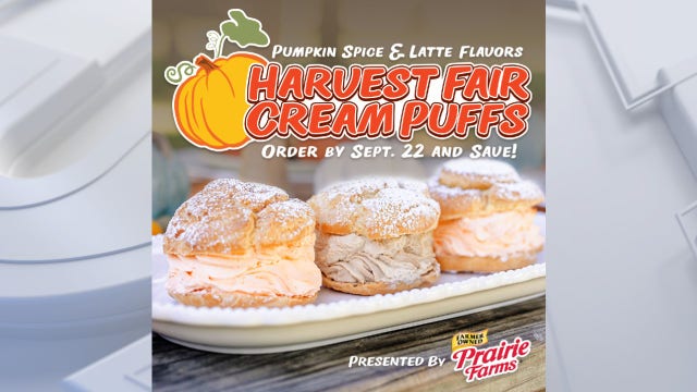 Harvest Fair cream puffs: fall flavors available