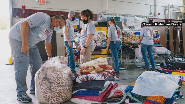 Team Rubicon Afghan refugee donations at Fort McCoy