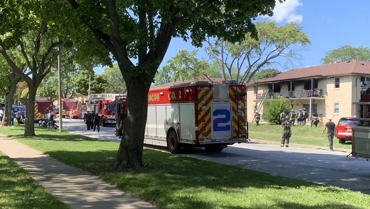 Structure fire near 84th and Congress in Milwaukee