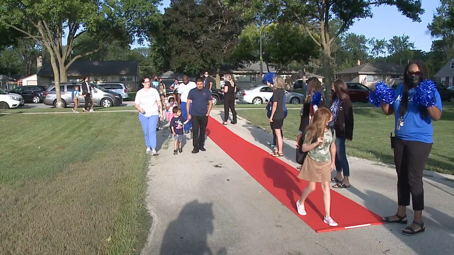 First day of school at Madison Elementary in Wauwatosa