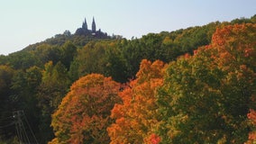 Autumn colors at Holy Hill just starting to pop, draw visitors